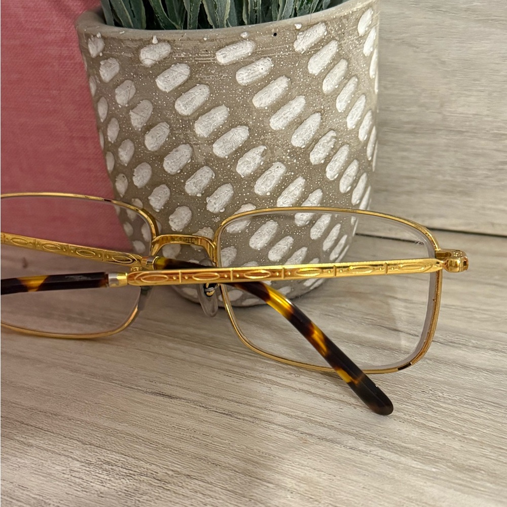 Ray-Ban Gold and Tortoise Rectangular Glasses - image 5